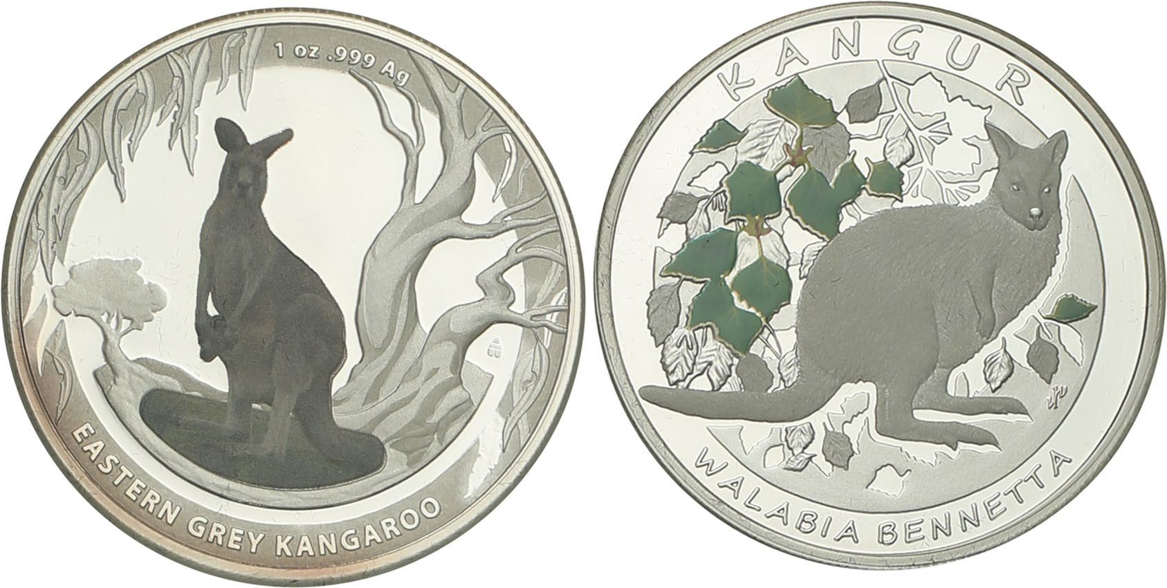 III RP. 20 złotych 2013 Kangur i Australia 1 Dolar 2013 Kangur, zestaw 2 sztuk
